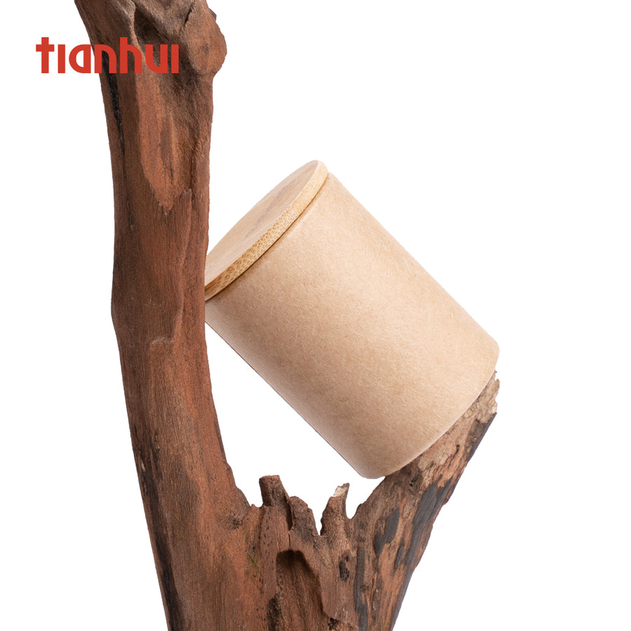 Paper Tube with Bamboo Lid 45 Series (ONE CASE)