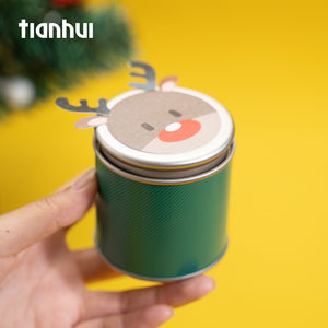 Christmas Gift Wrapping Paper Box with Bamboo Lid Set