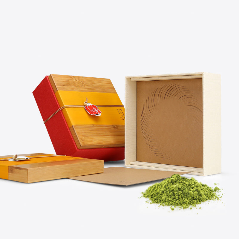 Bamboo Lid Cardboard Box (10 Pieces)