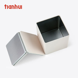 Colorful Square Tin Can Empty Cube Steel Box Storage-Tianhui
